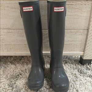 Hunter Charcoal Tall Boots